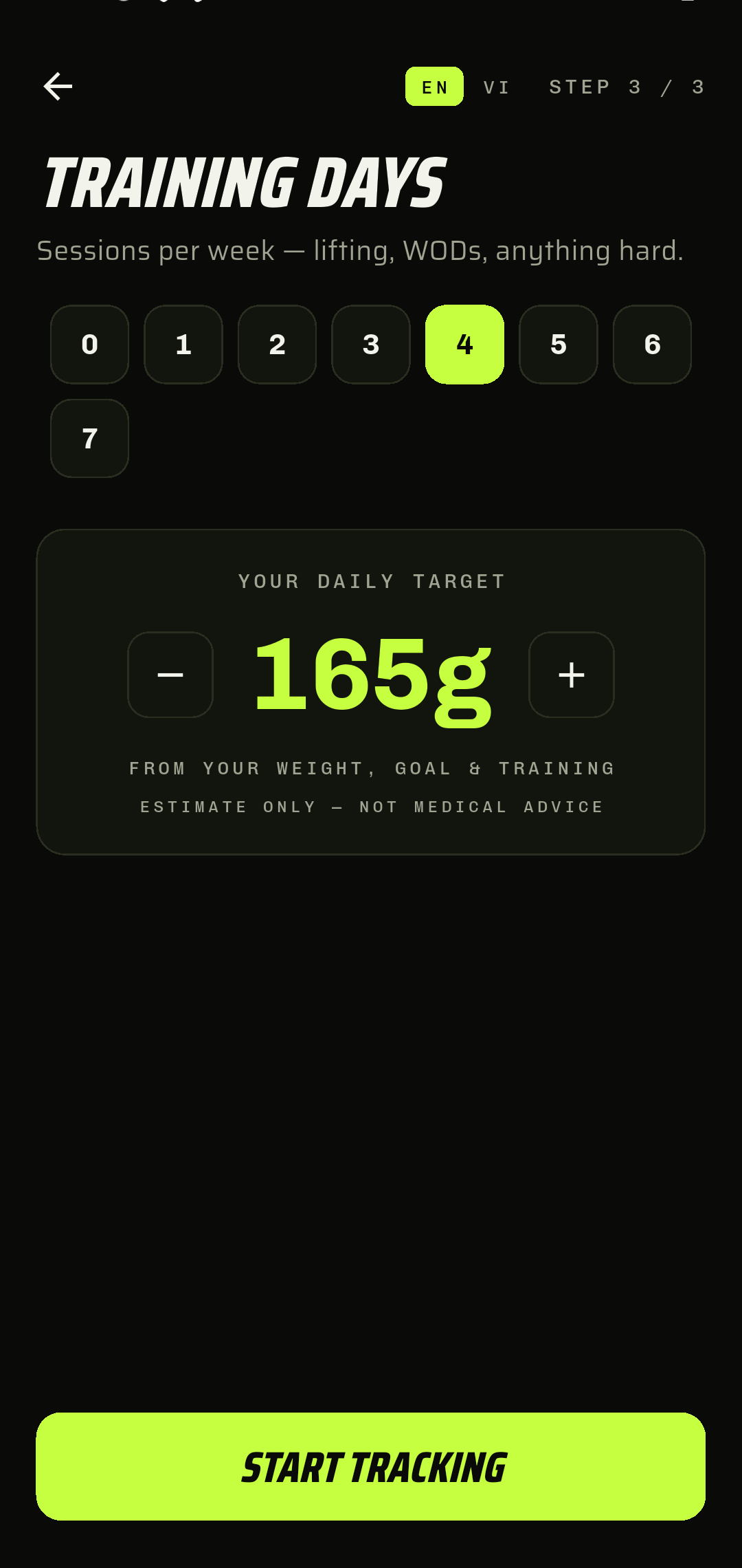 Personal target